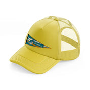 miami dolphins flag-gold-trucker-hat