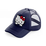 hello kitty basic navy blue trucker hat