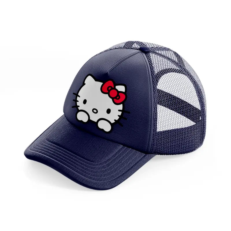 hello kitty basic-navy-blue-trucker-hat