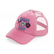 game day-pink-trucker-hat
