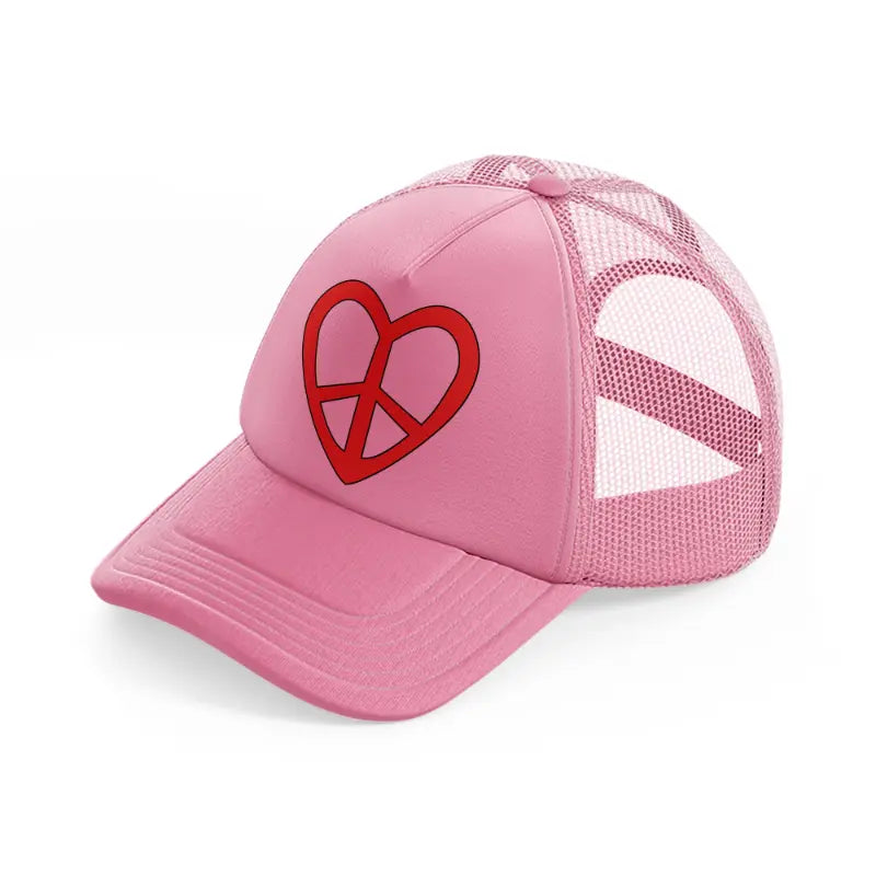 retro elements 57 pink trucker hat