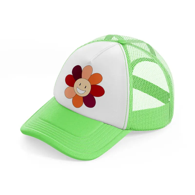 floral elements-18-lime-green-trucker-hat