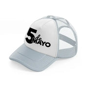 5 de mayo-grey-trucker-hat