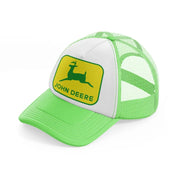john deere-lime-green-trucker-hat