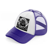 ship b&w-purple-trucker-hat