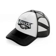 philadelphia eagles-black-and-white-trucker-hat