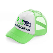 galveston county seahawks-lime-green-trucker-hat