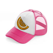 retro elements 40 neon pink trucker hat