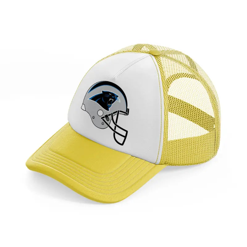 carolina panthers helmet-yellow-trucker-hat