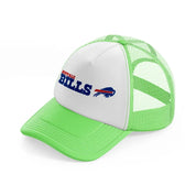 buffalo bills emblem-lime-green-trucker-hat
