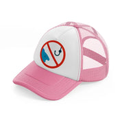 no fishing hook-pink-and-white-trucker-hat