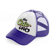 the chic one purple trucker hat