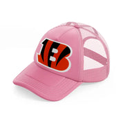 b from cincinnati bengals-pink-trucker-hat