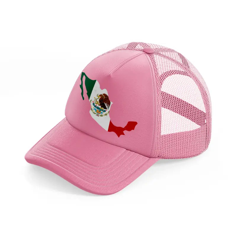 mexican map-pink-trucker-hat