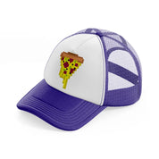 pizza purple trucker hat