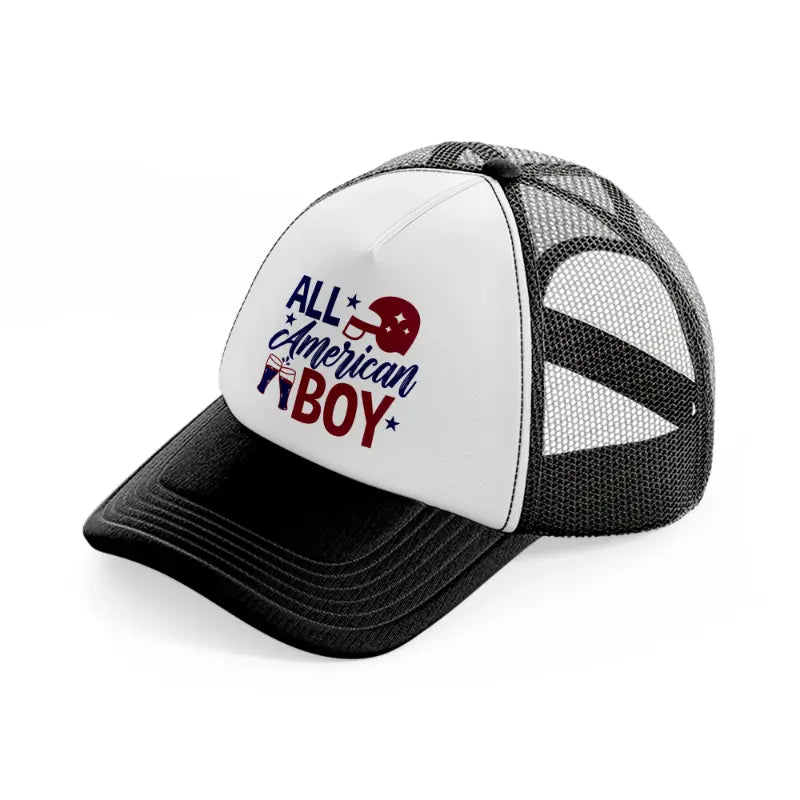 all american boy-01-black-and-white-trucker-hat