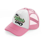 the wild one-pink-and-white-trucker-hat