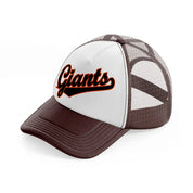 giants supporter-brown-trucker-hat