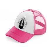 witch neon pink trucker hat