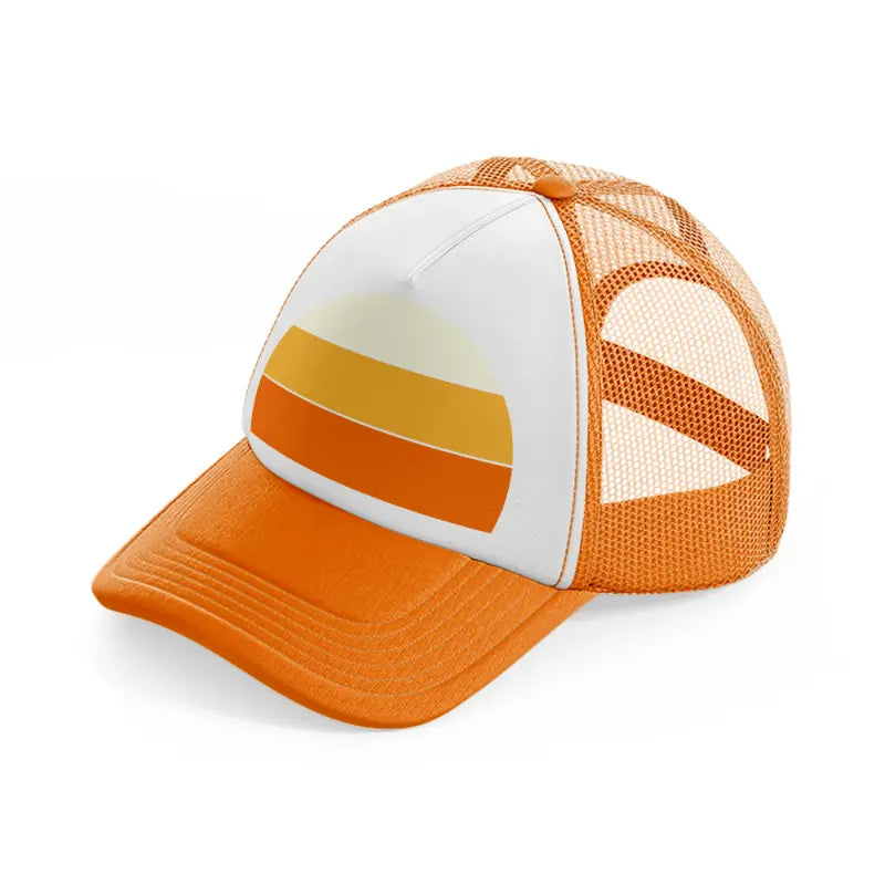 sun retro-orange-trucker-hat