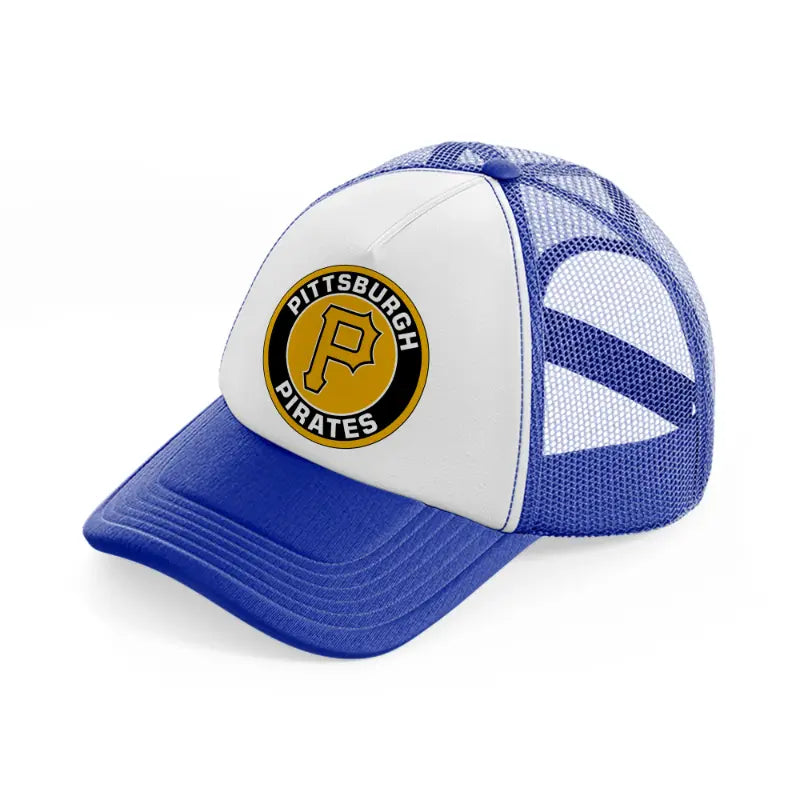 pittsburgh pirates-blue-and-white-trucker-hat