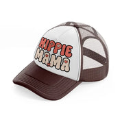 hippie mama (1)-brown-trucker-hat