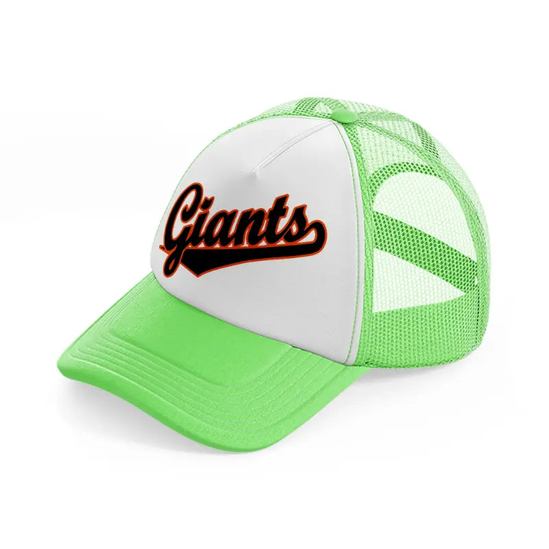 giants supporter-lime-green-trucker-hat