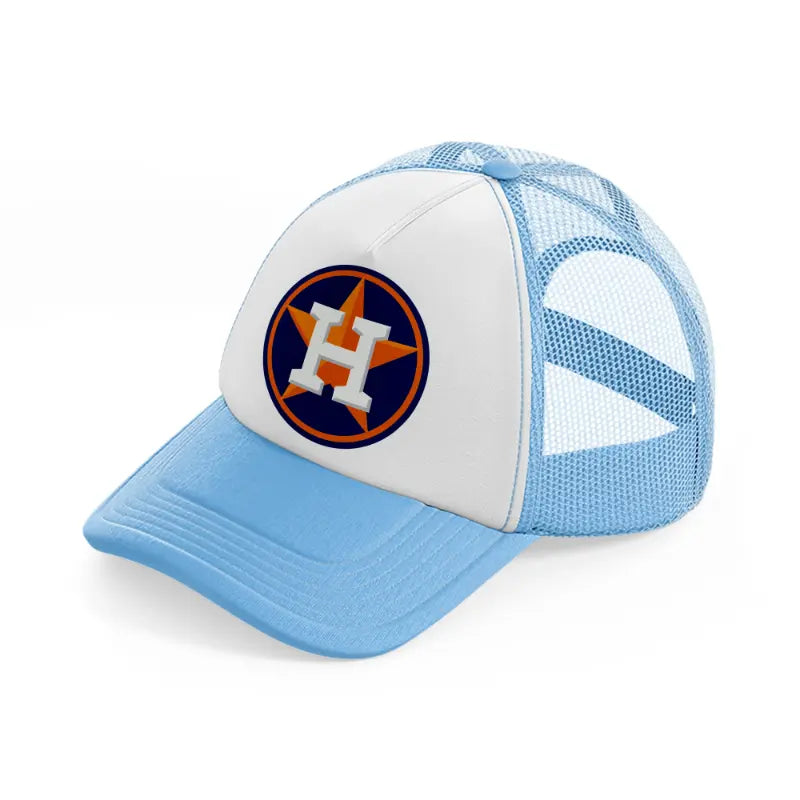 houston astros minimalist-sky-blue-trucker-hat