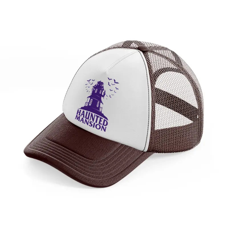 haunted mansion-brown-trucker-hat