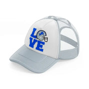 love detroit lions-grey-trucker-hat