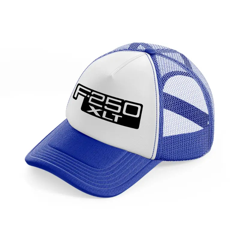 f.250 xlt-blue-and-white-trucker-hat