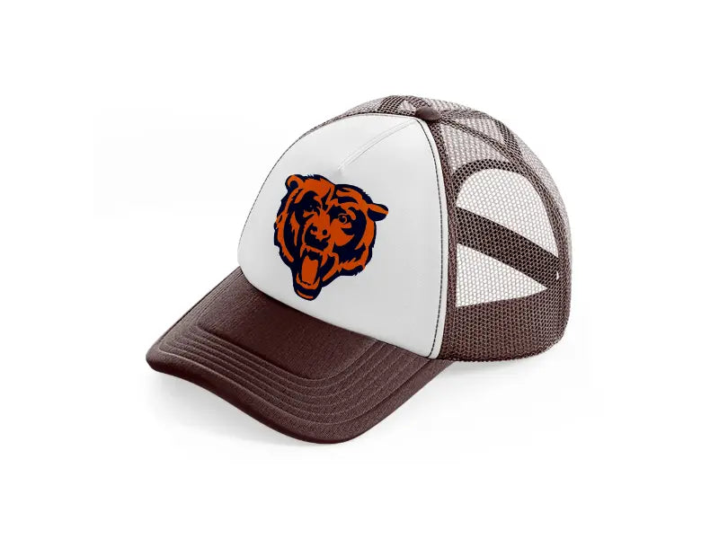 chicago bears emblem-brown-trucker-hat
