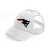 new england patriots emblem-white-trucker-hat