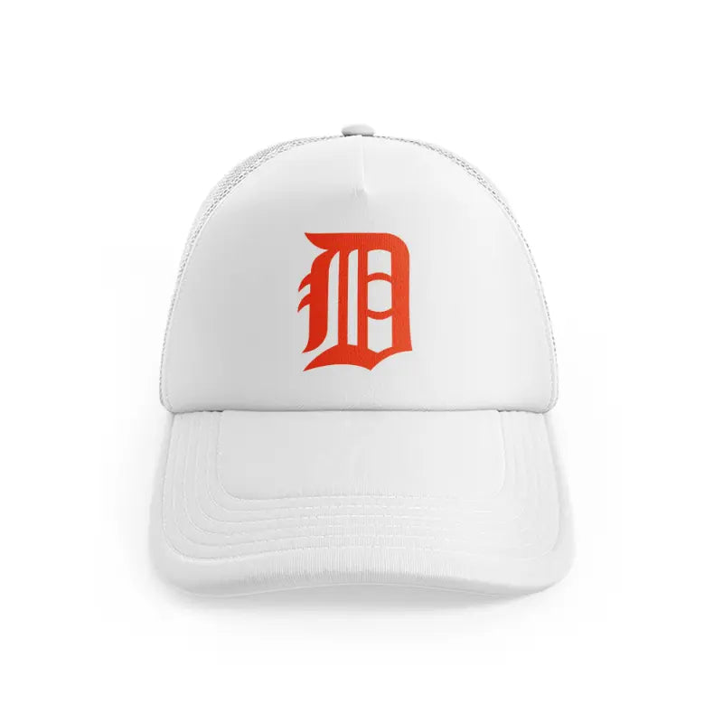 Detroit Tigers Orange Letterwhitefront-view