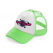 true love lime green trucker hat