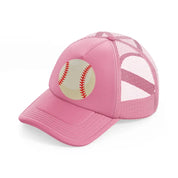 white baseball-pink-trucker-hat