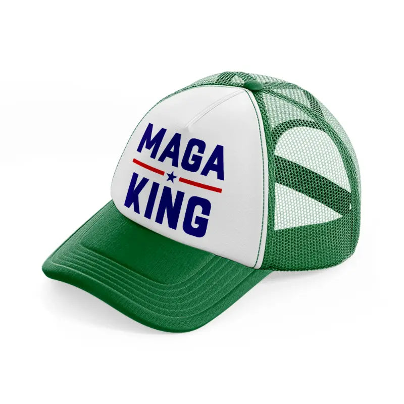 Maga King green-and-white Trucker Hat