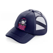 nezuko kamado-navy-blue-trucker-hat