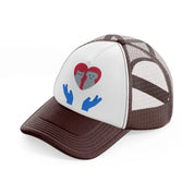 pet care brown trucker hat