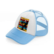 fishing retro-sky-blue-trucker-hat