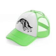 warewolf lime green trucker hat