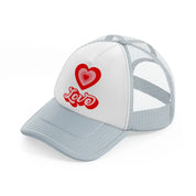 retro heart love-grey-trucker-hat