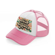 north dakota-pink-and-white-trucker-hat