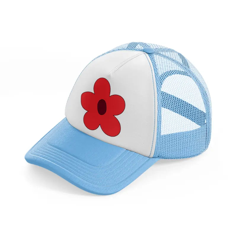 floral elements-41-sky-blue-trucker-hat