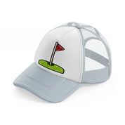 golf flag-grey-trucker-hat