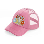 groovysticker 09 pink trucker hat