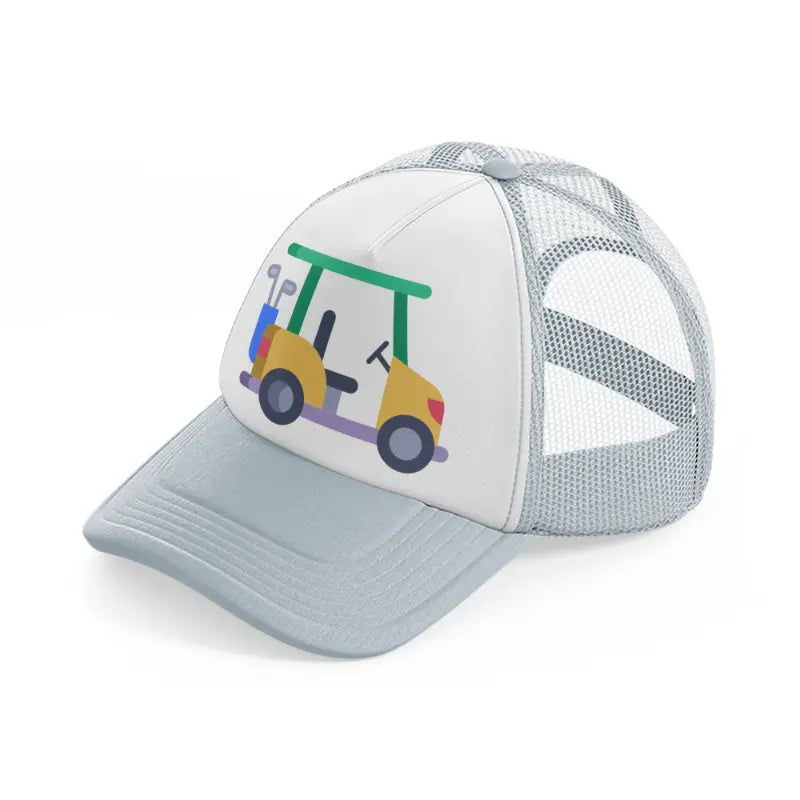 golf cart-grey-trucker-hat