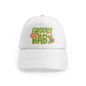 groovy love sentiments gs 10 white trucker hat