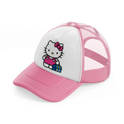 hello kitty lunchbox-pink-and-white-trucker-hat