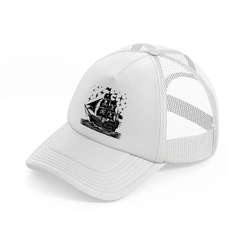 ship stars-white-trucker-hat